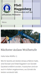 Mobile Screenshot of pfadimaggenberg.ch